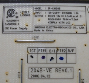 Плата Samsung 204B-VE REV0.1 / IP-43130B